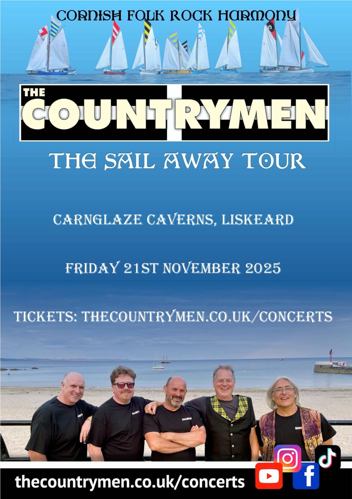 Sail Away Concert Tour - Carnglaze Caverns near Liskeard
